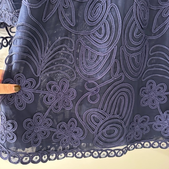 3 piece skirt top and jacket crochet set - Picture 6 of 8